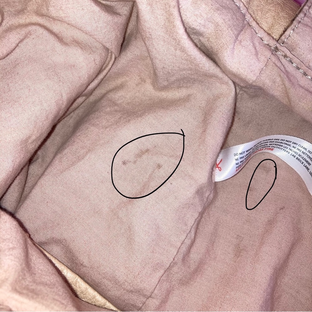 Free People Leslie Distressed Leather Large Tote In Conch Pink - Picture 14 of 16
